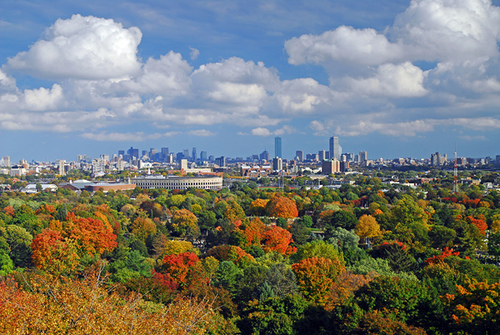View of Cambridge and Boston
